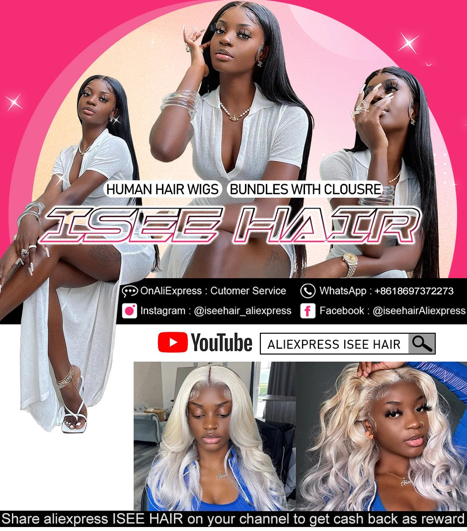 Brazilian Straight Hair Weaves bundles raw hair 100% Human Hair Bundles Straight Hair Extension Natural Color 1Bundle ISEE hair