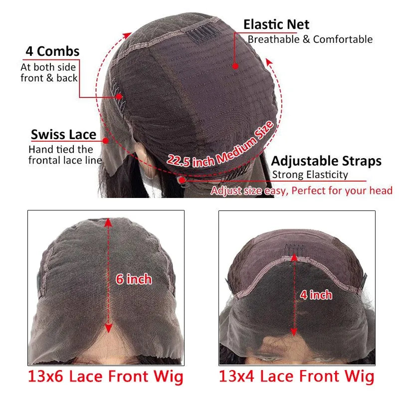 Blonde With Brown Root Human Hair Bob Wigs Straight Lace Front Wig 180 Density Honey Blonde Lace Frontal Wigs for Black Women