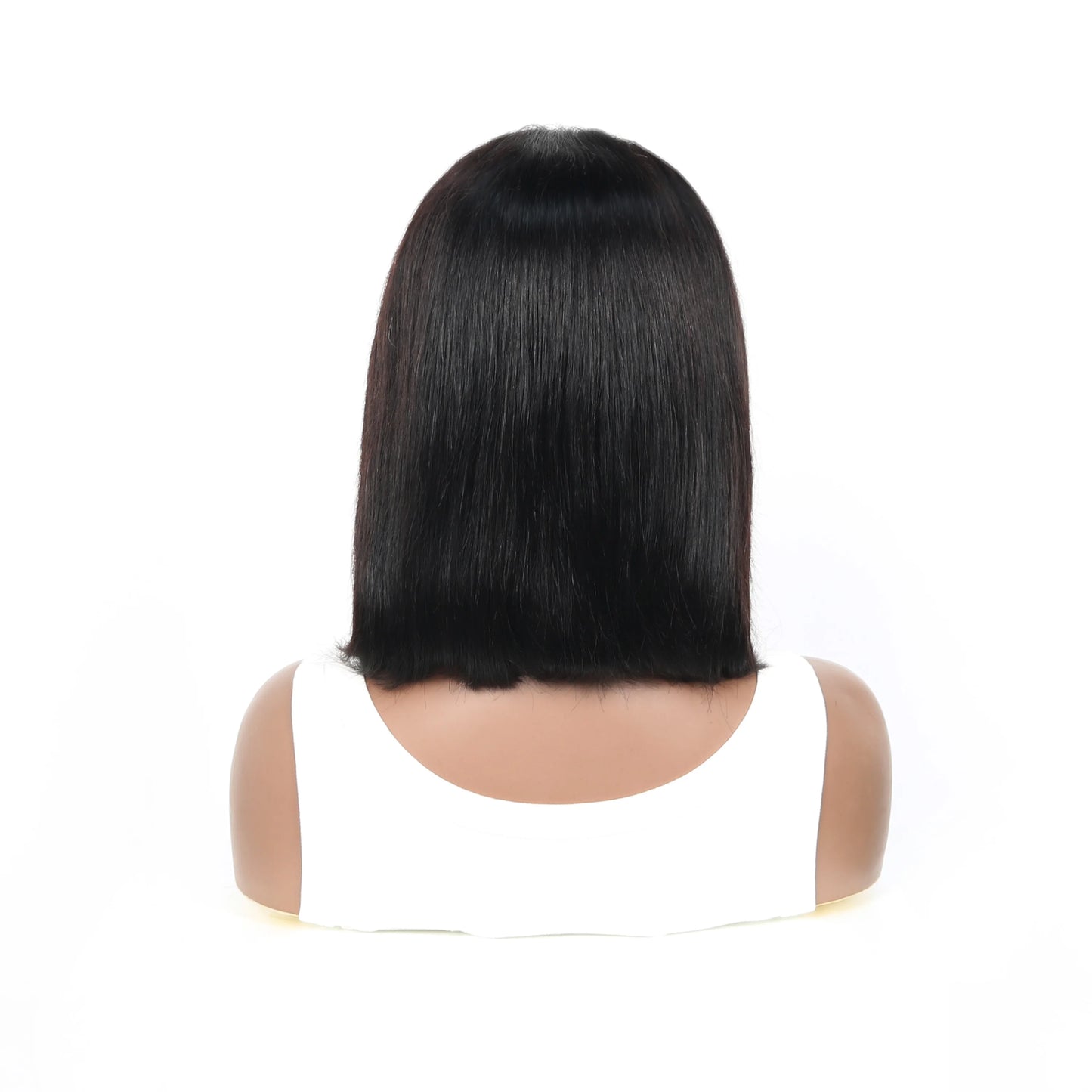 Raw Hair Brazil 200 Density 100% Human Hair Lace Black Women Pre Plucke Frontal Wigs Black 13x4 Bob Wig Front Human Hair Wig
