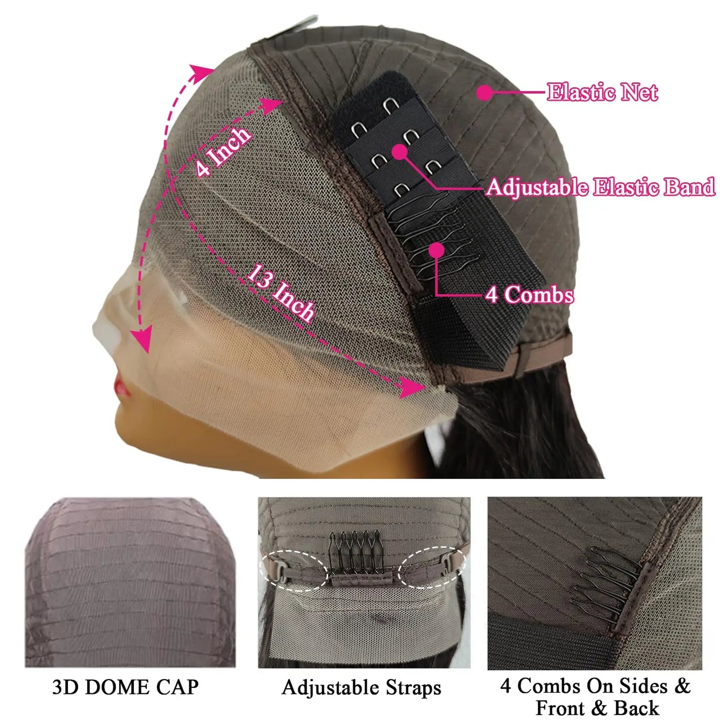 Raw Hair Brazil 200 Density 100% Human Hair Lace Black Women Pre Plucke Frontal Wigs Black 13x4 Bob Wig Front Human Hair Wig