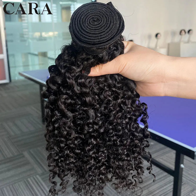 Burmese Curly Raw Human Hair Bundles 3C 4A Hair Bundles Sassy Curl Human Virgin Hair Weaving For Women Natural Black Color