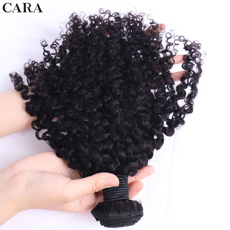 Burmese Curly Raw Human Hair Bundles 3C 4A Hair Bundles Sassy Curl Human Virgin Hair Weaving For Women Natural Black Color