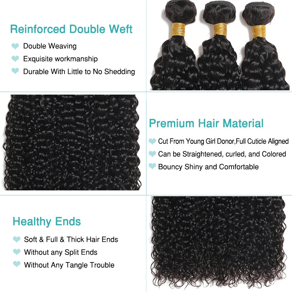 Afro Kinky Curly Hair 1/ 3 / 4 Bundles Deal Raw Indian Hair Bundles Isee Human Hair Weave Extensions Natural Color 100G/PCS Remy