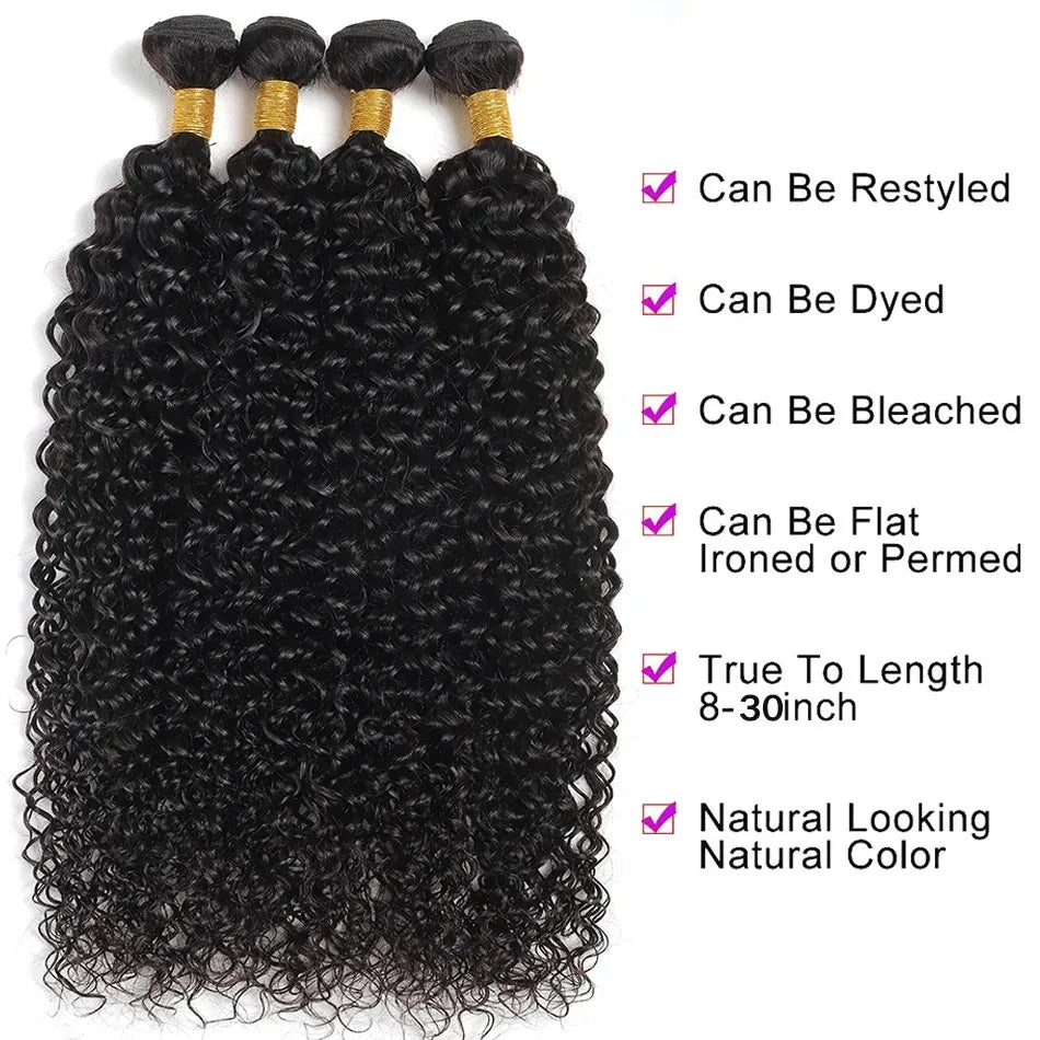 Afro Kinky Curly Hair 1/ 3 / 4 Bundles Deal Raw Indian Hair Bundles Isee Human Hair Weave Extensions Natural Color 100G/PCS Remy